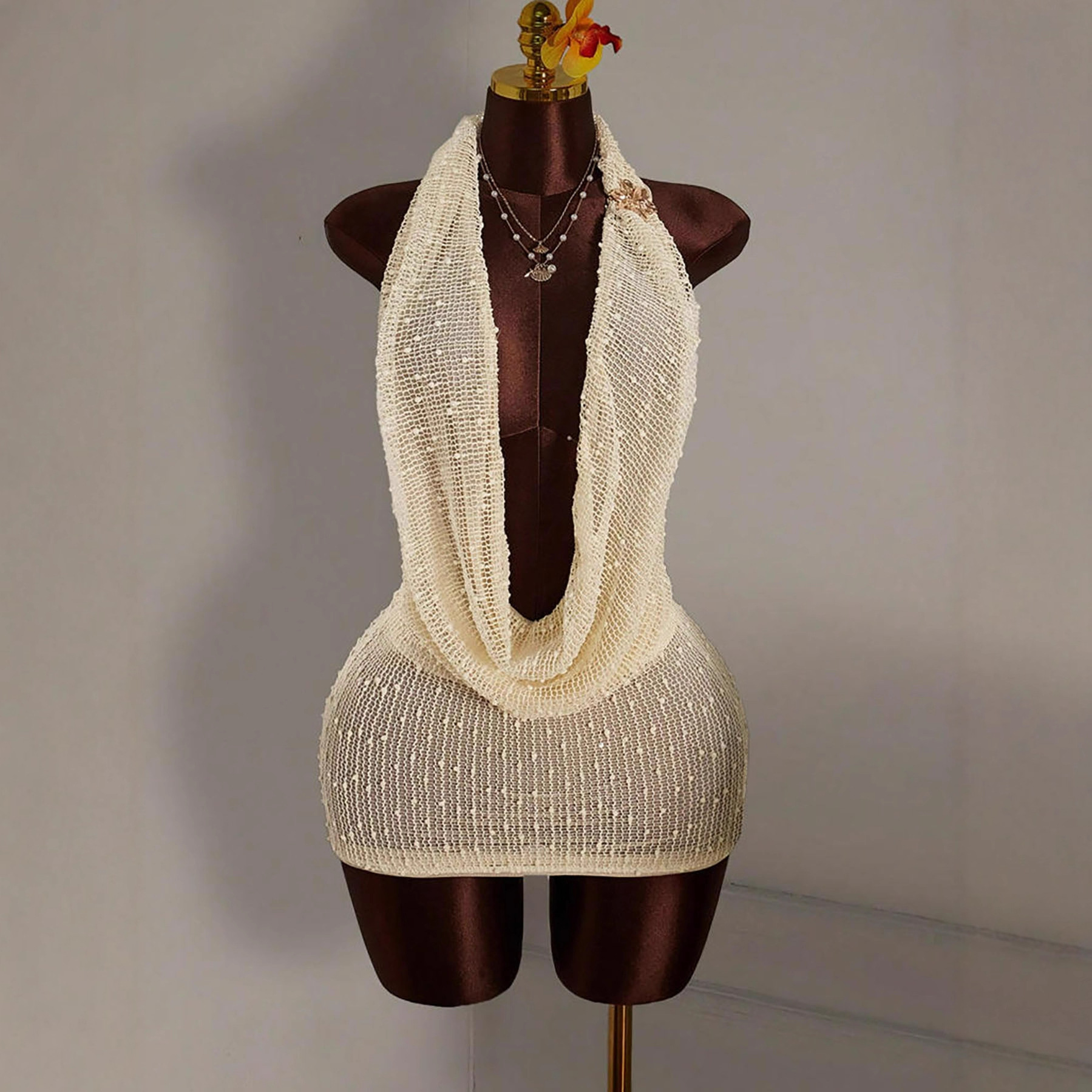 Knitted Bodycon Mini Dress Wom - огляд і ціна Summer Clothing Drawing
