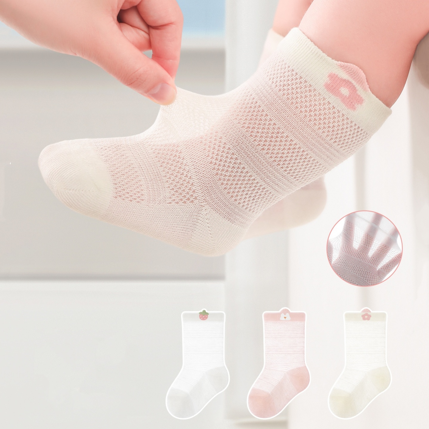 3 Pairs/lot Newborn Baby Socks - огляд і ціна Summer Clothing Baby Girl