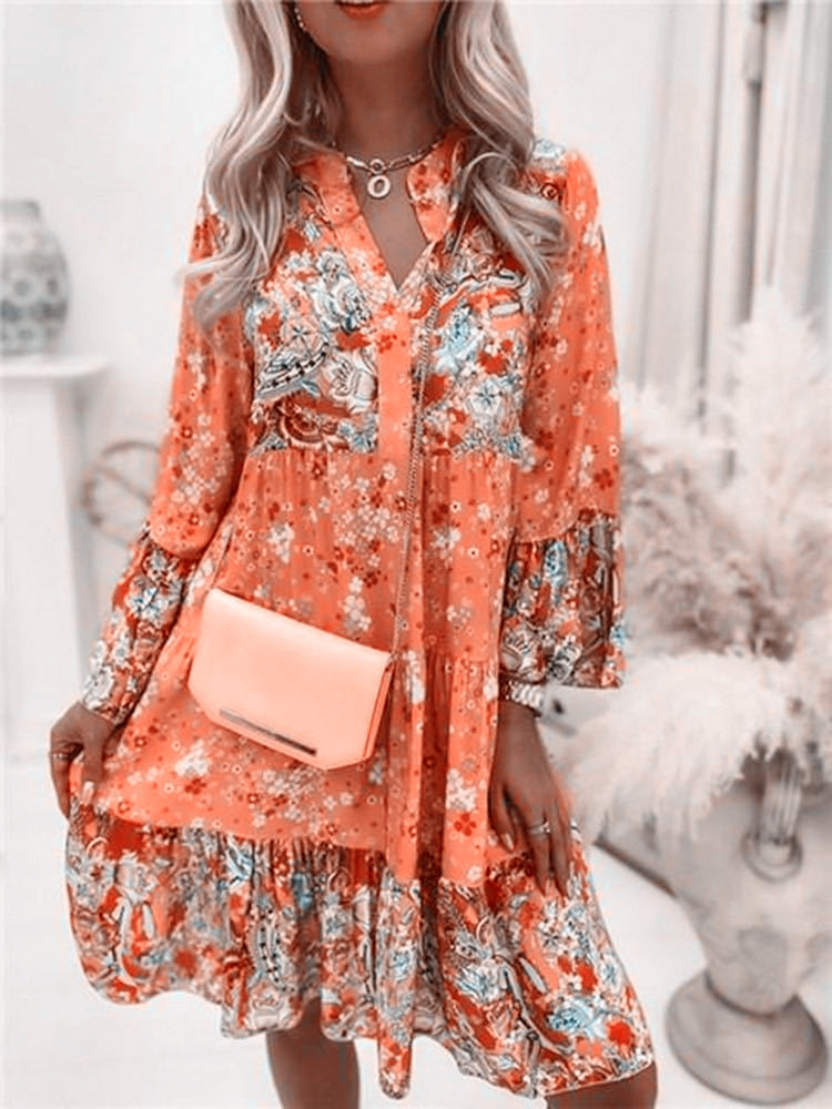 Casual Floral Print Dresses Fo - огляд і ціна Summer Zara