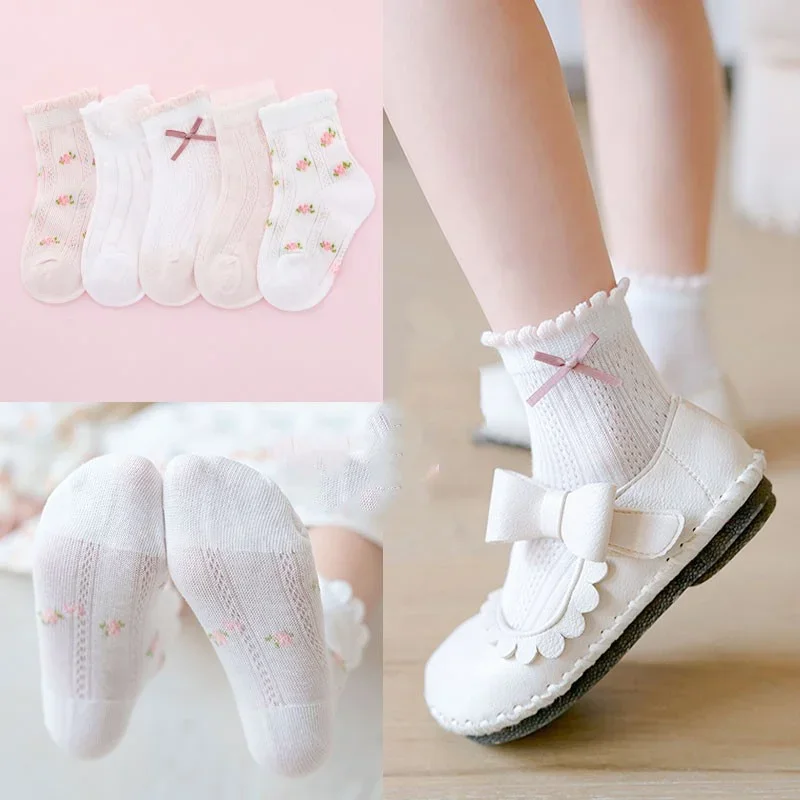 Kids Socks 5 Pairs/Lot Spring  - огляд і ціна Summer Clothing Baby Girl