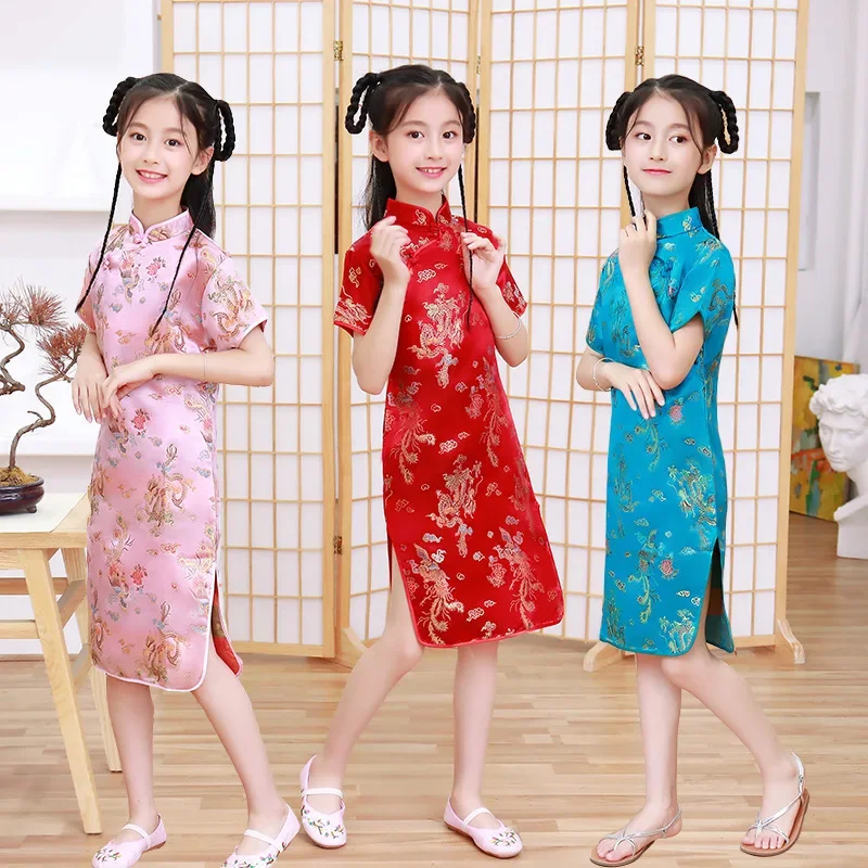 Summer Children Cheongsam Kids - огляд і ціна Summer Clothing Baby Girl
