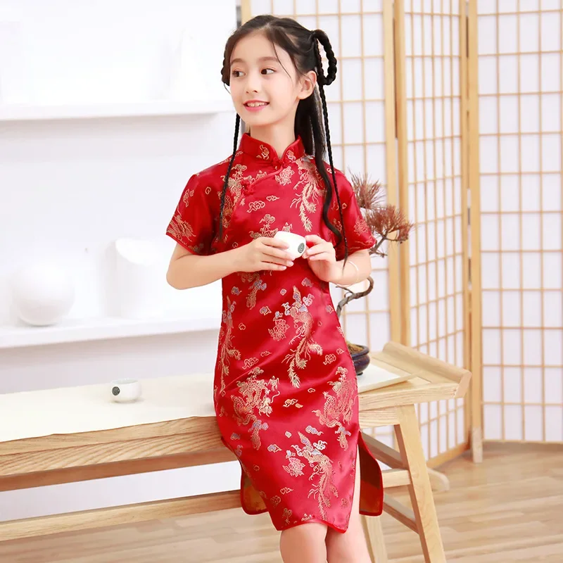 Summer Children Cheongsam Kids - огляд і ціна Summer Clothing Baby Girl