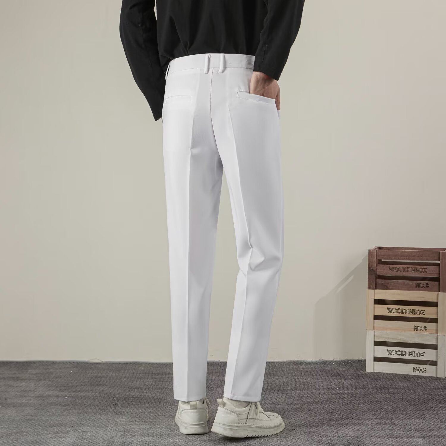 Summer Men's Solid Color Strai - огляд і ціна Summer Clothing Brands