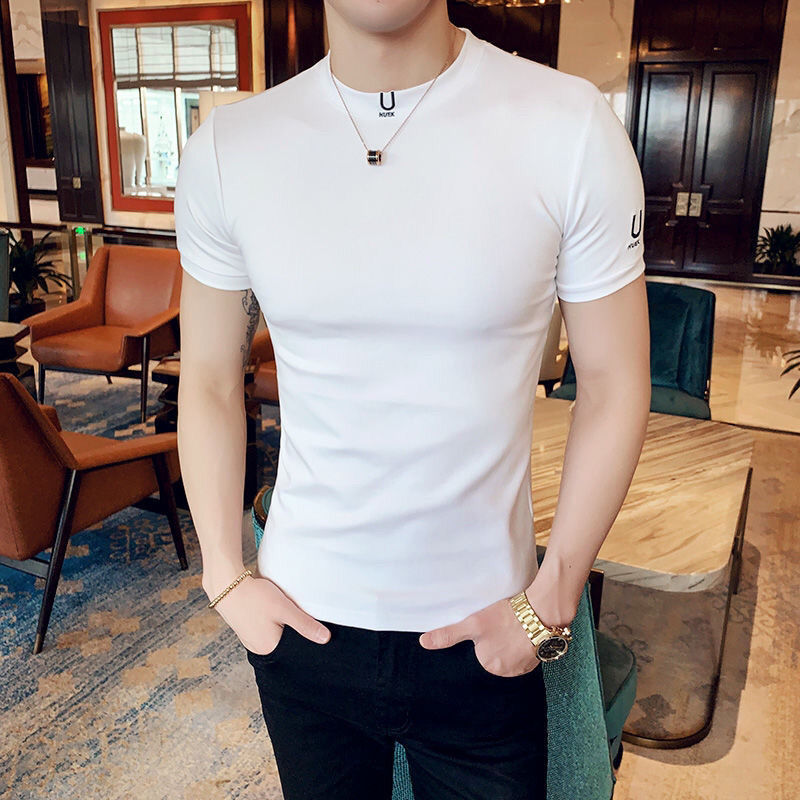 Black T Shirt for Men Plain Cl - огляд і ціна Summer Clothing Wholesale