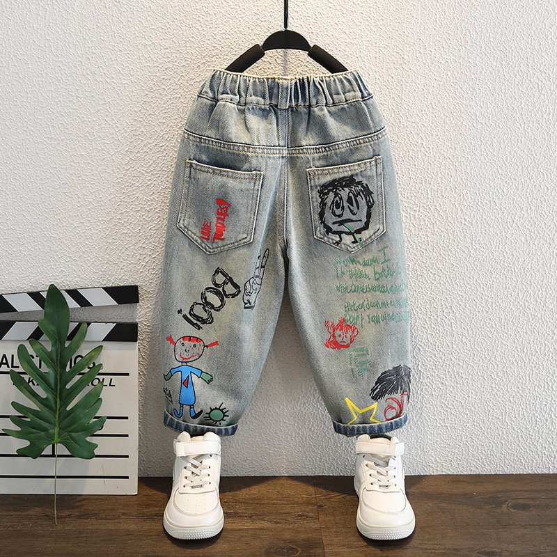 Baby Boy Jeans For Children Ch - огляд і ціна Summer Clothing Drawing