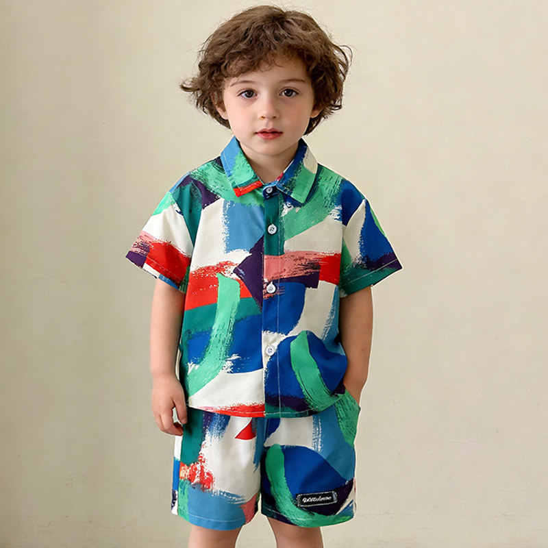 New Summer Baby Clothes Suit C - огляд і ціна Summer Clothing Drawing